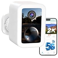 Funstorm 2K Überwachungskamera Aussen Akku - Dual-Band WLAN (2.4/5GHz) Videoüberwachung mit Flutlicht & Sirene, Smarte PIR-Bewegungsmelder, 2-Wege-Audio, Lokale Speicherung & Cloud, IP66 Wasserdicht