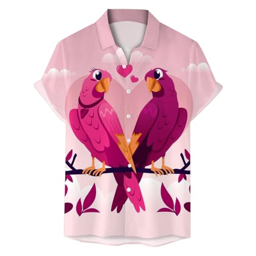 Chemise imprimé tendance Saint-Valentin coupe élégante homme