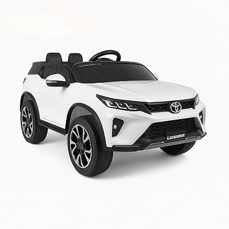 Image of Kawaii Kids Licensed Toyota Kids Rideon Car | Toyota Fortuner Legender| Manual Plus Remote Control | Lights and USB Music Player | Kids Age - 1-5