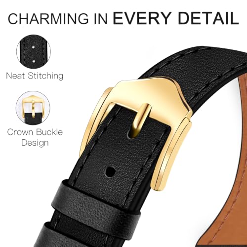 Image of JR.DM Slim Leather Bands Compatible with Apple Watch Band 38mm-49mm | Genuine Leather Thin Band Feminine Design Strap for Iwatch Ultra SE Series 11 10 9 8 7 6 5 4 3 2 1