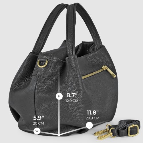 Italian Calfskin Top-Handle Bag