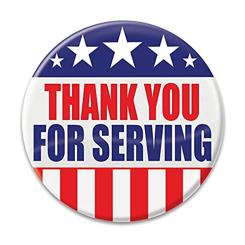 Bouton patriotique Thank You For Serving pour vos cérémonies et albums
