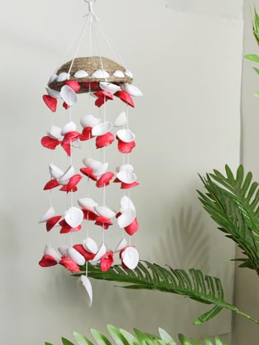 Artificial Sea Shell Wind Chimes for Outside Unique Windchimes Outdoor Decoration Garden Decoration Wind Chime Gift for Women, Mom, Grandma, Unisex (U3004)