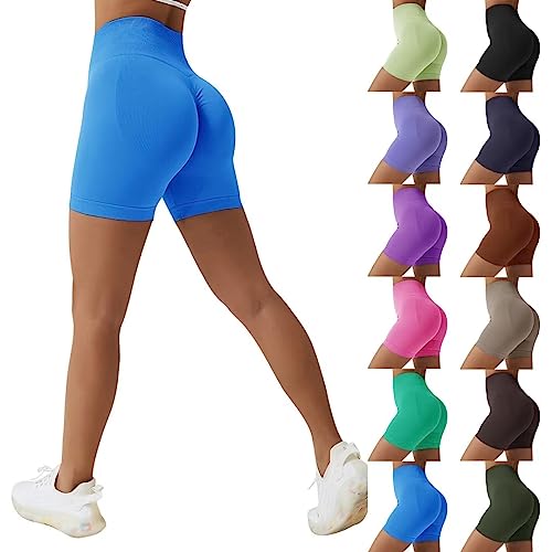 Vertvie Scrunch Butt Shorts Radlerhose Damen Kurze Leggings High Waist Yoga...