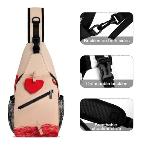 Bolso tipo sling casual para hiking y uso diario miniatura 3