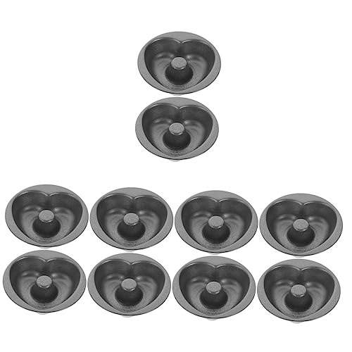 Hemoton 10 Pcs Donut Mold Nonstick Baking Sheets Cupcakes Molde De Para Resina Mini Doughnut Molds Donut Cake Mold Non Stick 