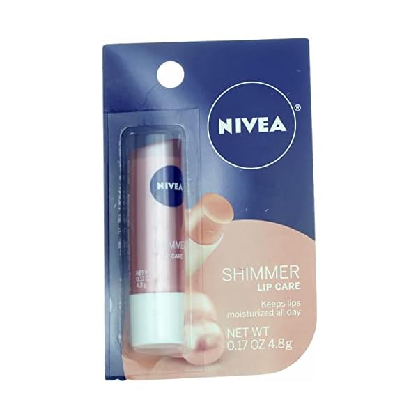NIVEA Shimmer Radiant Lip Care 0.17 oz (Pack of 4)