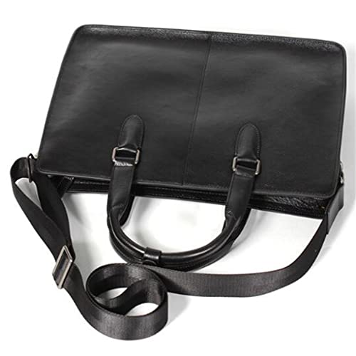 Men's Handbag Leather Work Business Briefcase Men's Bag Layer Cowhide Computer Bag Large Capacity3