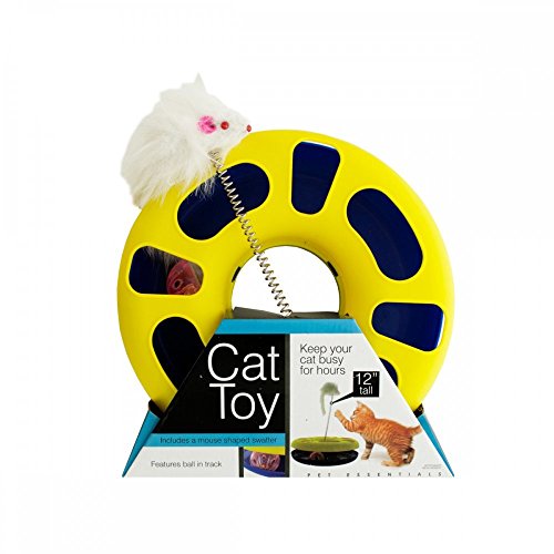 Kole Bulk buys OD386-1 Ball Track Cat Toy with Mouse Swatter