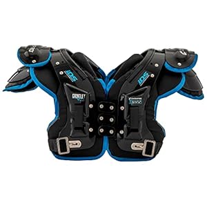 CHAMPRO Gauntlet II Football Shoulder Pads, X-Large, Black product image