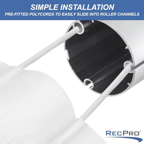 RecPro RV Awning Fabric Replacement | Universal Fit | 8-22ft Sizes | Heat Sealed Vinyl (20' - Actual Width 19' 1", Solid White) by RecPro - Image 5