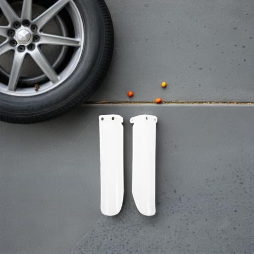 Protection fourche moto Mobestech cache-tube blanc 27 cm