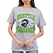 Junk Food NFL - Seattle Seahawks - Team Helmet - Officially Licensed Adult Short Sleeve Fan Tee for Men and Women