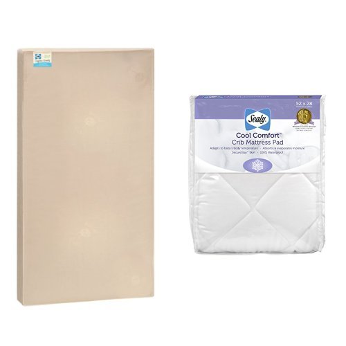 Sealy Soybean Serenity Organic Crib Mattress And Cool Comfort Crib Mattress Pad #TOP22