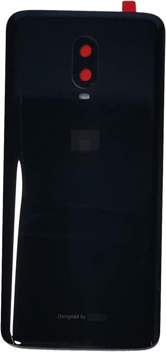 one Plus 6T Battery Back Cover Replacement Rear Glass Door Parts for Oneplus 6T A6010 6.41 Inch (Black)