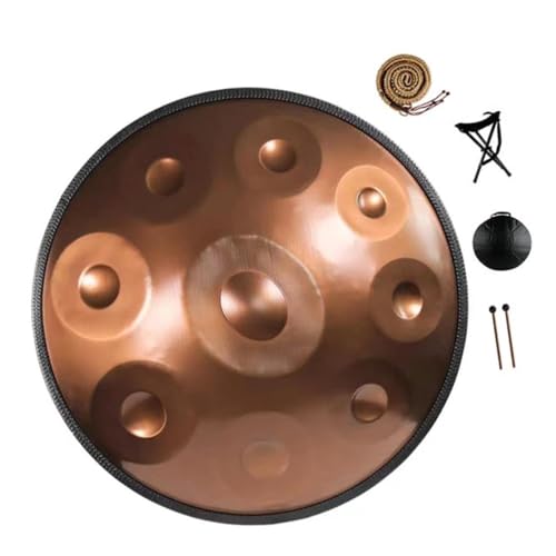Tambor Handpan de Acero 9 Notas 22 Pulgadas Dorado miniatura 1