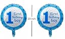 RSAAUD® 5Pcs -1st Birthday Boy Decorations Combo Foil Balloon | Baby Boy One Year Foil Balloon | First Birthday Party Supplies for Boys | One Balloon with Star Confetti Balloons (5Pcs 1 Baby Boy) gallery image