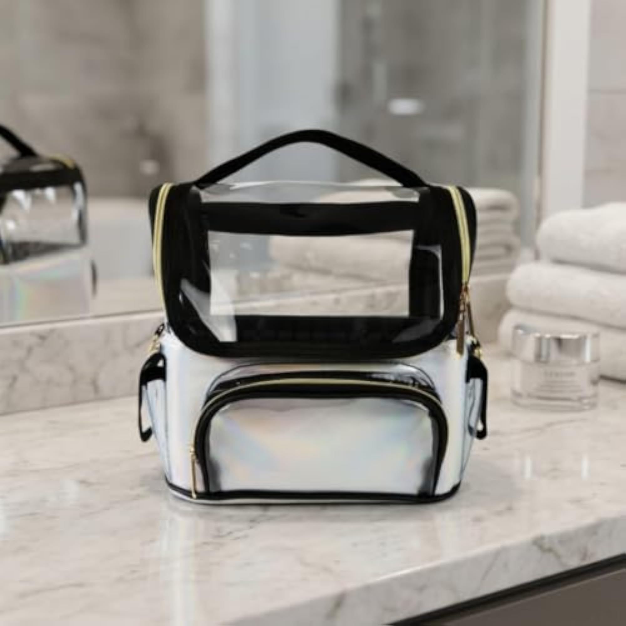 Waterproof Transparent Toiletry Organizer, Clear Cosmetic Case