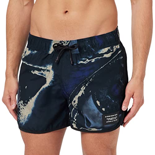 G-Star Raw Carnic Eye Allover Badeshorts, Trajes De Baño Para Hombre, Multicolor Salute Eye Dye D22962-C331-D969 , M