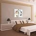 4 Pieces Canvas Wall Art Guitar Piano Phonograph and Drum Set Four Kinds of Classical Music Instruments Picture Music Painting Giclee Art for Home Decor Framed Ready to Hang (Guitar, 12x12inchx4pcs)