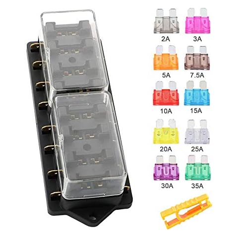 Aiqeer 8 Way Car Blade Fuse Block Cover