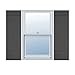 Ekena Millwork Lifetime Vinyl LJ4S14X04700TG Standard Four Board Joined, Board-n-Batten Vinyl Shutters, w/Installation Shutter-Lok
