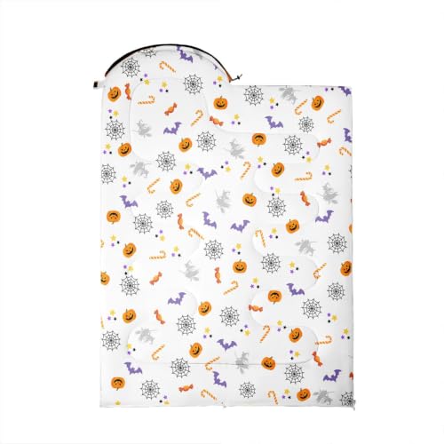 Erosebridal Bolsa de Dormir Happy Halloween Gato Negro Camping Bolsa de Dormir Calabaza Mochila Ligera miniatura 2