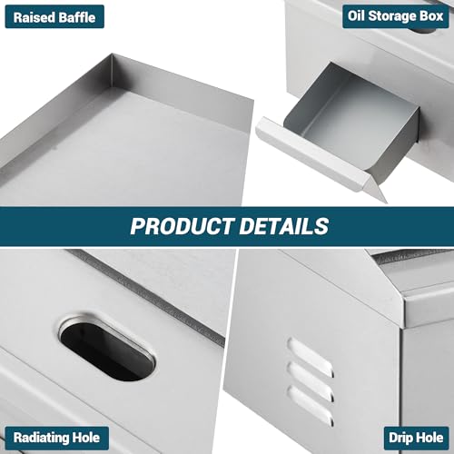 Image of Garvee 14 In Commercial Electric Griddle, Flat Top Grill Countertop Griddle