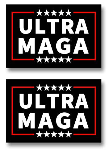 2 Pack Anti Joe Biden Ultra MAGA Car Magnet Proud Republican America 2022 Funny Magnet Auto Truck Fridge Magnetic Bumper Decal