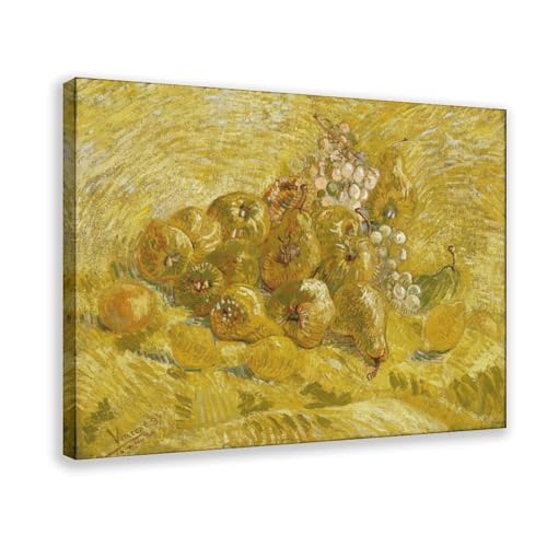 Impression sur toile Van Gogh coings citrons poires raisins WCYB 30x45 cm