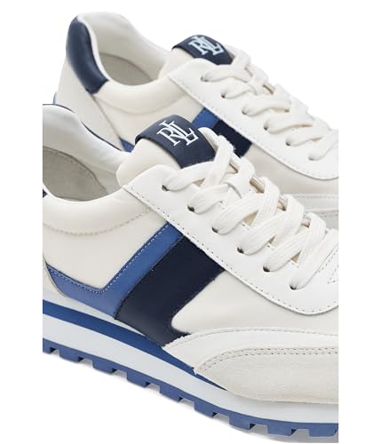 Image of Lauren Ralph Lauren Dani Suede & Leather Sneakers