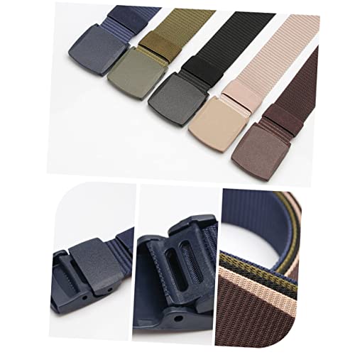 Homoyoyo Pcs Canvas Belt Men's Casual Waist Band Plastic Buckle Comfortable and Breathable for Everyday Use4