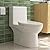 DeerValley Elongated One-Piece Toilet, Toilet with Standard Comfortable Chair Height Seat, Dual Flush 0.8/1.28 GPF and Quick Release Toilet Seat, White Toilet for bathroom, 12" Rough-In Toilet