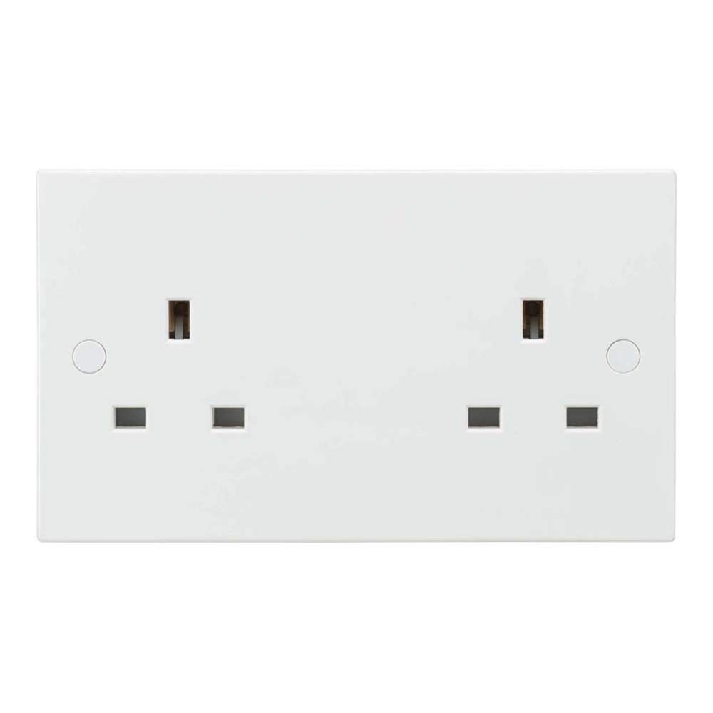 Knightsbridge 13A 2G Unswitched Socket