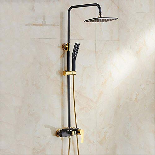 Douche noire complète avec robinet en cuivre pour transformer votre routine matinale