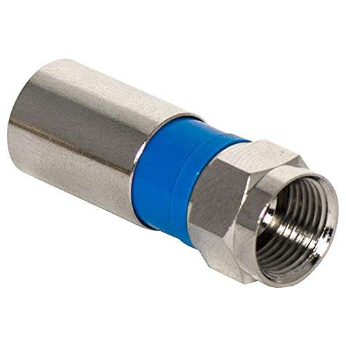 Conector Compresión RG6U Quad F Nickel 10 Piezas miniatura 1