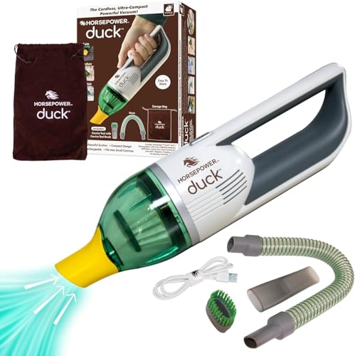 Cordless Vacuum, Ultra-Powerful, Strong Suction Easy to Store, Rechargeable. Home, Auto, Pet Hair, Fits in Tiny Crevices, Includes Hose, Crevice Tool & Brush