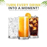 KICHLY Plastic Glasses Set of 8 - Reusable Plastic Tumblers 473ml, BPA-Free Drinking Glasses for Water, Juices, Iced Beverages, Durable Cups for Indoor & Outdoor Use - Image 7