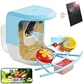 Vingtok Smart Bird Feeder with Camera, Outdoor Bird Watching Camera House with Solar Powered, Full HD AI Identify Camera DIY Wild Birdfy Feeder, Auto Capture Video & Real Time Views for Bird Lovers