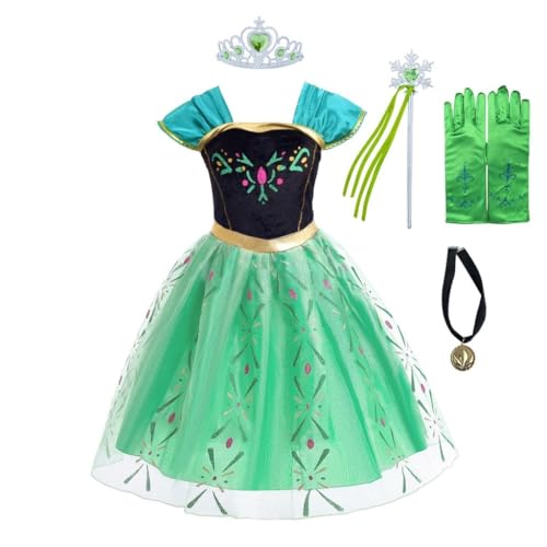 Lito Angels Kinder Mädchen Prinzessin Anna Krönung Kleid Kostüm mit...