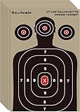 Koutemie Shooting Targets — 10 Pack 17 X 25 Inch Paper Silhouette Splatter Targets for Range for Handguns, Rifles, Pistols, Airguns, BB Guns, Pellet Guns