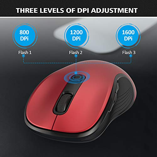 Mouse Senza Fili, TedGem 2.4 Ghz Mouse Wireless