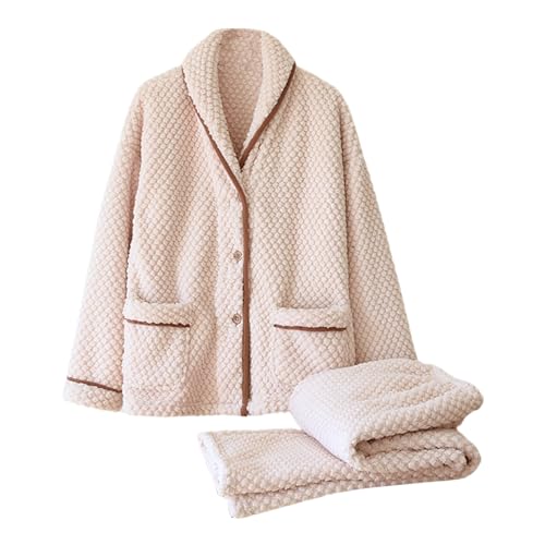 Womens Pants Sets Pants Pajamas PJ Sets for Women Velvet Flannel Thick Warm Thick Winter Fall Pants Sets 2025