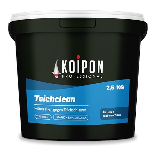 KOIPON Teichclean 2,5 kg Teichschlammentferner, Biologischer Abbau von Teichschlamm, Teichreinigung von Laub, Schlamm und Ablagerungen, für Fischteich oder Gartenteich