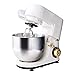 JJINPIXIU Miscelatore a tempo verticale da 7 litri, frullatore da 1500 W, 6 ingranaggi con secchio, impastatrice, frusta elettrica manuale, frusta per torte e crema per torte, cottura intelligente a t