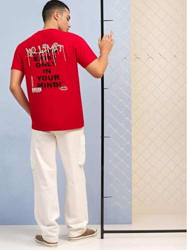Image of Mack Jonney Oversized | Loose Fit | Half Sleeves 100% Cotton Round Neck Printed T-Shirt for Men-MACK208
