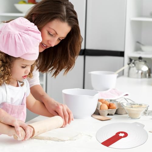 Protector antisalpicaduras de cocina y tapa universal para batidoras de mano con base de agarre 4