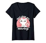 Photo Gallery donna cat meow kitten pet animal lover cat mom maglietta con collo a v Photo Gallery donna cat meow kitten pet animal lover cat mom maglietta con collo a v