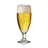 Libbey Craft Brews Nucleated Pilsner Beer Glasses, Set of 4