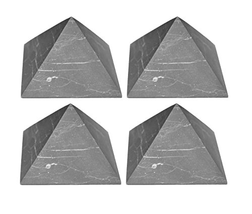 Karelian Heritage Shungite pirámides no pulidas al por mayor conjunto (50 mm (1.97 pulgadas)) S102 Cover
